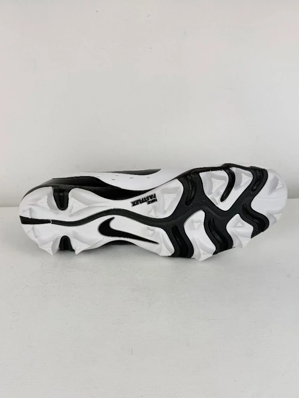 Men's 12 Nike Alpha Huarache 4 Keystone Baseball Cleats White Black DJ6524-101